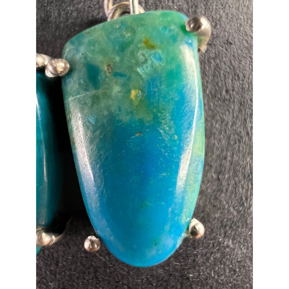 New Peruvian Opalina Sterling Silver Dangle Earri… - image 7